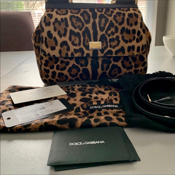 Dolce & Gabbana Handbags - NEW DOLCE & GABBANA Leopard Medium Sicily Handbag